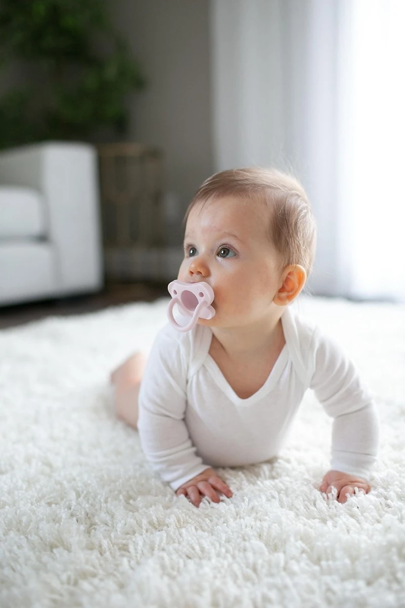 Dr. Brown’s® HappyPaci™ 100% Silicone Baby Pacifier, Contoured One-Piece Design, 0-6m, BPA-Free, 3-Pack, 0-6 months