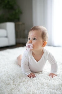 Dr. Brown’s® HappyPaci™ 100% Silicone Baby Pacifier, Contoured One-Piece Design, 0-6m, BPA-Free, 3-Pack, 0-6 months