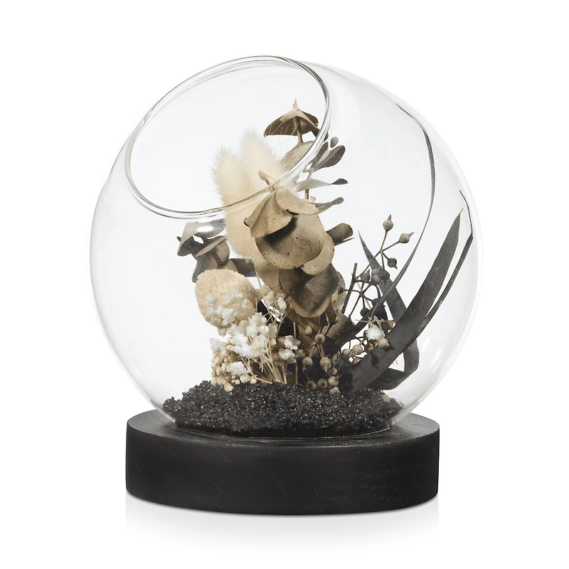 Bouclair Branches décorative dans un dôme en verre Coussin fausse fourrure à motif