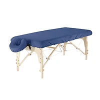 Master Massage Dignity & Luxury Microfiber Table Cover Set 2 Piece Set Blue - Machine Washable