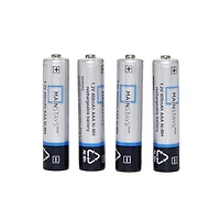 4 x 1.2V 400mAh AAA Ni-MH rechargeable batteries