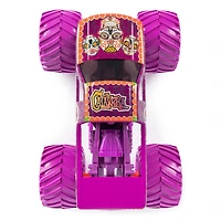 Monster Jam, Monster truck Calavera officiel, véhicule en métal moulé à collectionner, échelle 1:24, jouets pour garçons à partir de 3 ans