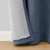 Better Homes & Gardens Panneau de rideau occultant à œillets en lin, 127 x 213 cm Rideau Occultant Texturé