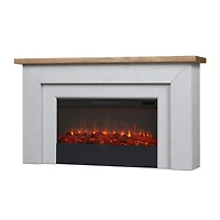 Real Flame Malie 68-inch Landscape Electric Fireplace in Venetian Gray
