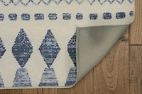 Outdoor Washable Marco Ivory & Blue 5' x 7' Area Rug
