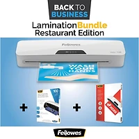Fellowes® Halo™ 125 - Plastifieuse avec pochettes de plastification thermiques