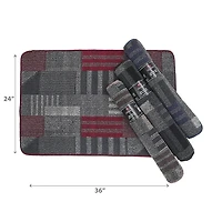 IH Casa Decor Zhara Heavy Tufted Floor Mat Asstd 2' X 3' - Set of 4