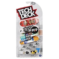 Tech Deck, Coffret de 4 fingerboards Ultra DLX Fingerboard, Flip Skateboards, Mini-skateboards à collectionner et personnaliser