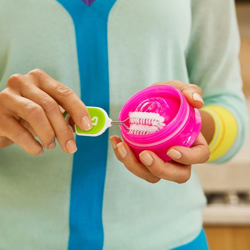 Munchkin Details Ensemble de pinceaux pour bouteille et gobelet, paquet de 4 Ensemble de pinceaux