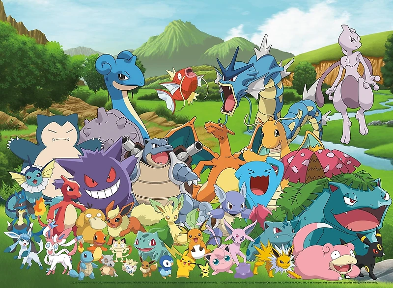 Buffalo Games Pokémon Fan Favorite Puzzle de puzzle imbriqué de 100 pièces pour les enfants de 6 ans et +