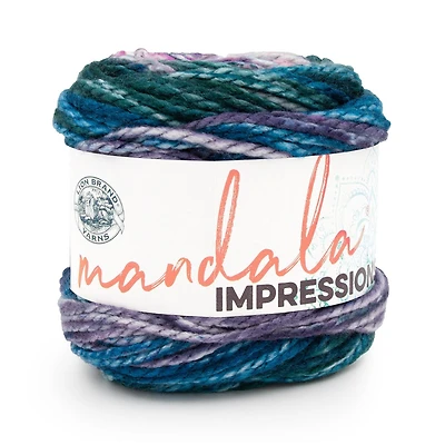 Lion Brand Mandala® Impressions Yarn #5 Bulky/Chunky Yarn 150g/150m 1 Ball