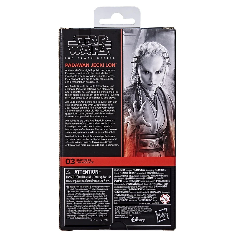 Star Wars The Black Serie, figurine de collection Padawan Jecki Lon (15 cm)