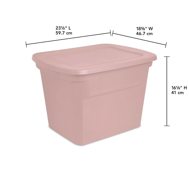 Sterilite Boîte 68L - Rose