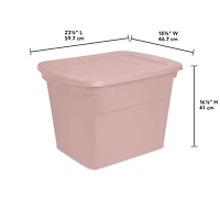 Sterilite Boîte 68L - Rose