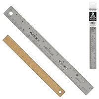 Merangue Stainless Steel Ruler, 12-Inch/30cm, Pack of 6