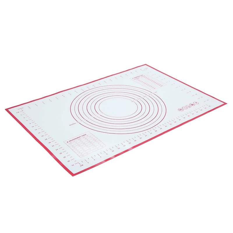 Tapis à pâtisserie réutilisable en silicone 24" x 16" Mainstays avec mesures Tapis à pâtisserie en silicone MS