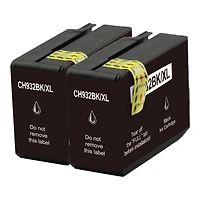 L-ink Pack de 2 Cartouches à Jet d'encres Noir Compatible 932XL (CN053AN)