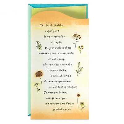 Hallmark Sympathy Card, Encouragement Card (Good Days Will Come Again)