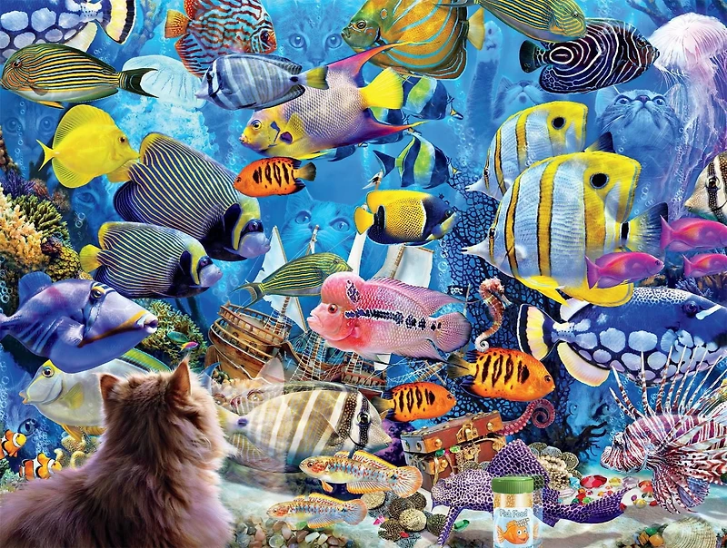 Buffalo Games - Le puzzle Cats - Aquatic Fantasies - en 750 pièces