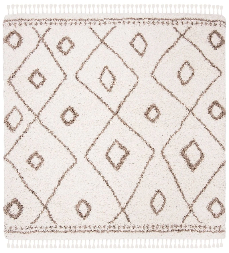 Safavieh Moroccan Fringe Barclay Tapis Géométrique Shag