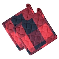 Fabstyles Buffalo Check Cotton Terry Pot holder Set of 2