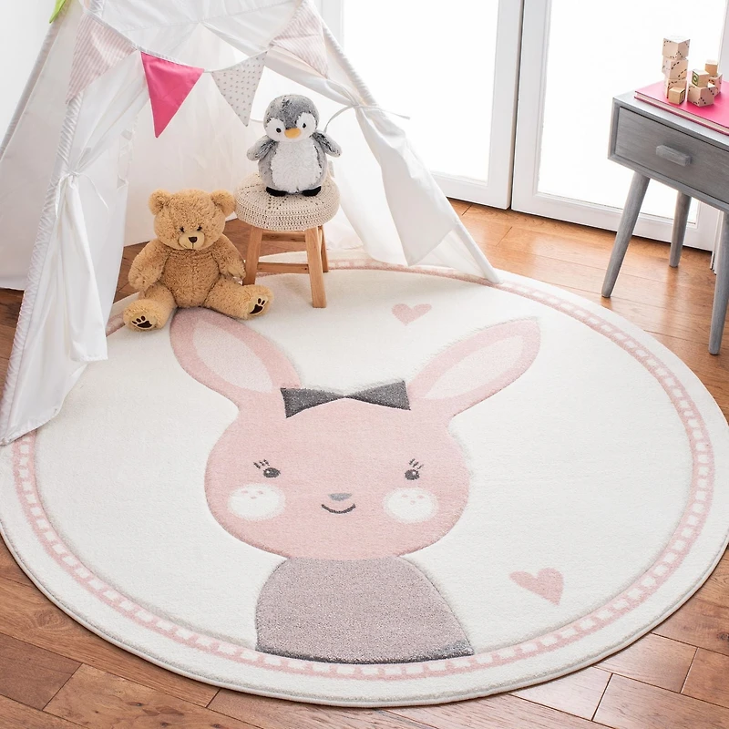 Safavieh Carousel Kids Clark Shy Bunny Area Rug