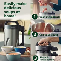 Philips Viva Collection SoupMaker, 6 pre-defined programs, HR2204/70