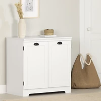 South Shore Prairie 2-Door Storage Cabinet, in Pure White