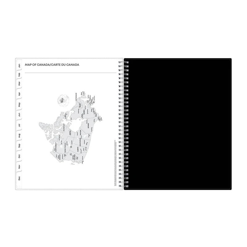 Agenda hebdomadaire/mensuel 2025, 8,5 po x 11 po, Blue Sky, Analeis Agenda hebdomadaire/mensuel, format 8,5x11