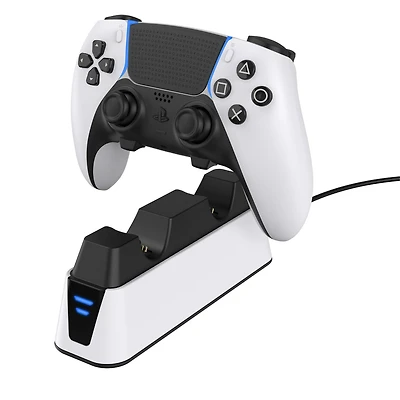 Station d'accueil Surge Dual Charge pour contrôleurs PlayStation 5 DualSense et Edge Station de chargement double