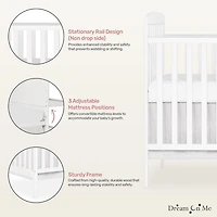 Dream On Me Anna 4 in 1 Full Size Crib and Changing Table Combo, Model #678
