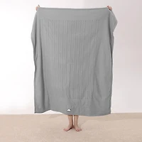 Jeté chauffant en molleton de Sunbeam , Gris  Ultime, 4 réglages de chaleur, arrêt automatique de 4 heures, chaleur douillette, 50 po x 60 po Jeté Chauffant, 50" x 60"