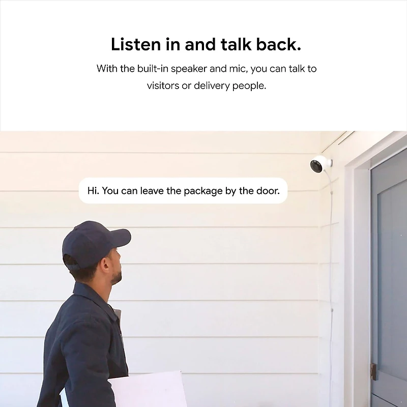 Caméra extérieure filaire Google Nest (1 unité)