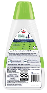BISSELL Simply Spot & Stain PET Formula for Portable Carpet Cleaners, Plant-Based Cleaning Formula