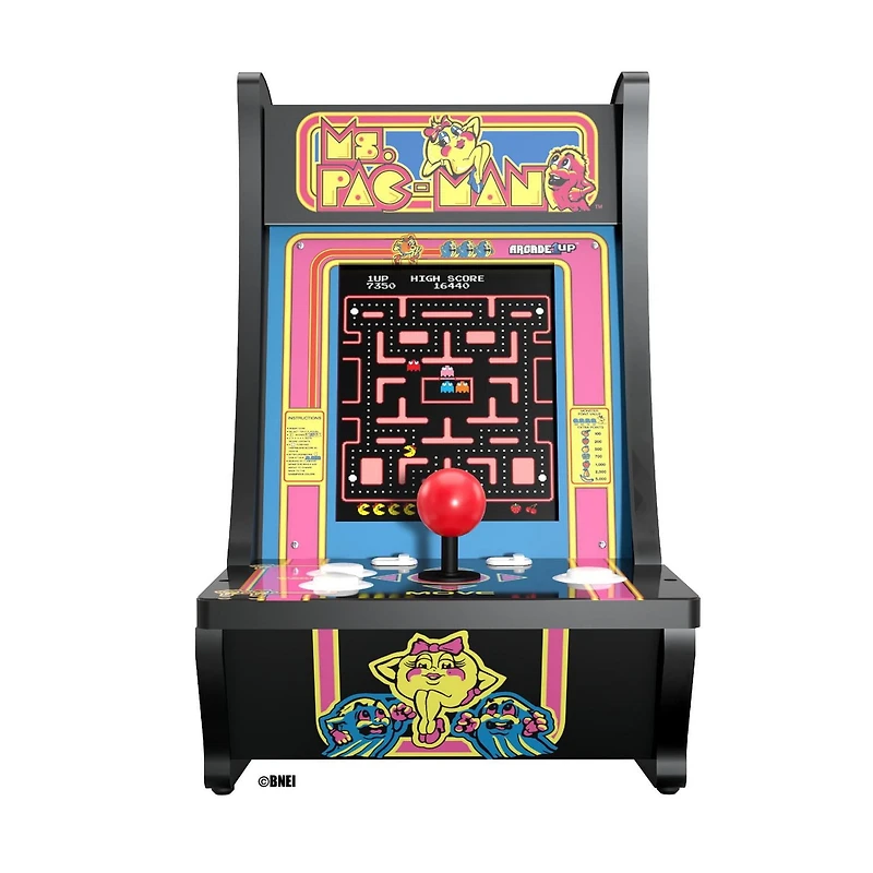 Arcade1Up Ms. PAC-MAN Countercade 5 jeux en 1 Contre-cade