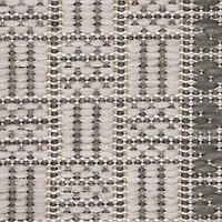 Tapis tissé plat de 2 pi x 5 pi, Fresco Tonal Weave gris