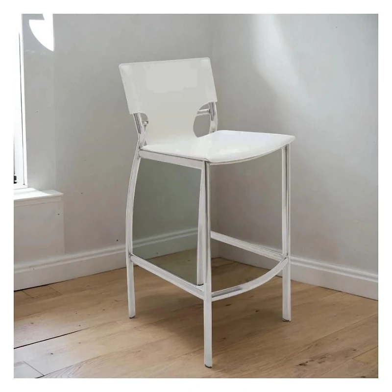 Tabouret de comptoir Venice en blanc
