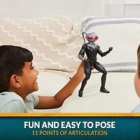 DC Comics, Aquaman, Figurine articulée Black Manta, 30 cm, modélisation minutieuse reproduisant les détails et le style du film, peut prendre différentes postures, jouets de super-héros à collectionne