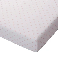 Drap pour lit de bébé en coton biologique George Baby, paquet de 2 74 x 132 cm, coton biologique