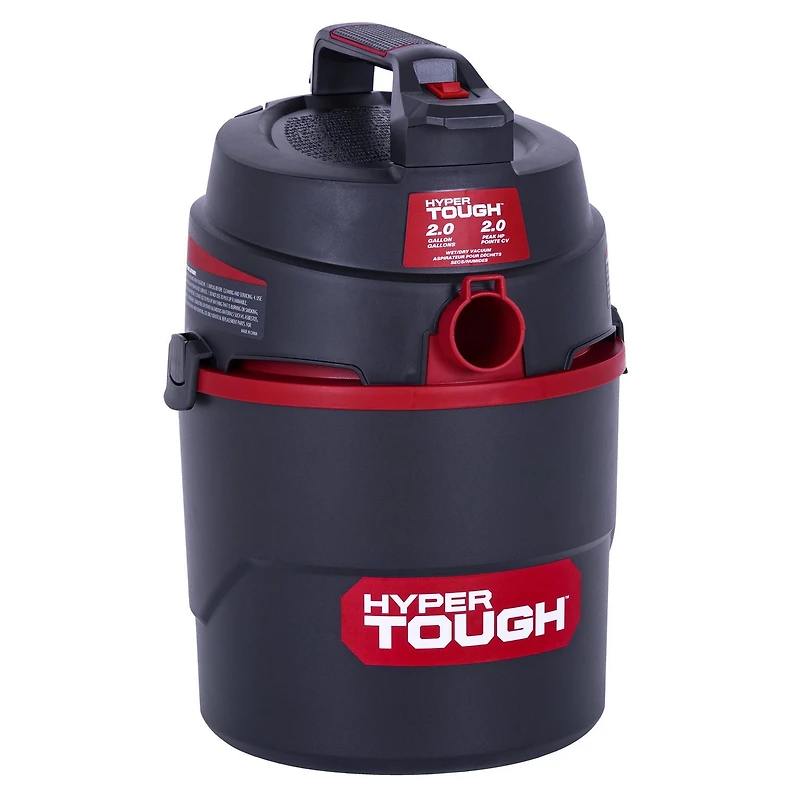 Hyper Tough 7,6 Litres Polyéthylène Aspirateur Eau Et Poussière Hyper Tough 7.6L (2 Gal.) Aspirateur eau et poussières de 2,0 CV avec accessoires