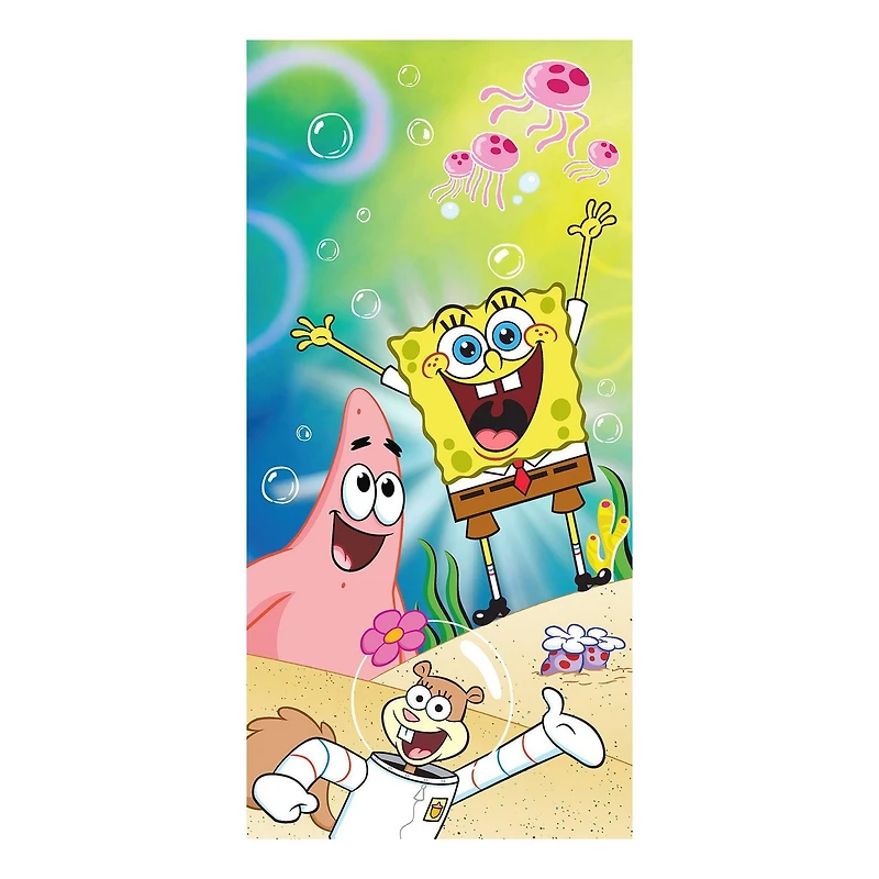 Spongebob "Deep Dive 20" Beach Towel, Spongebob Beach Towel
