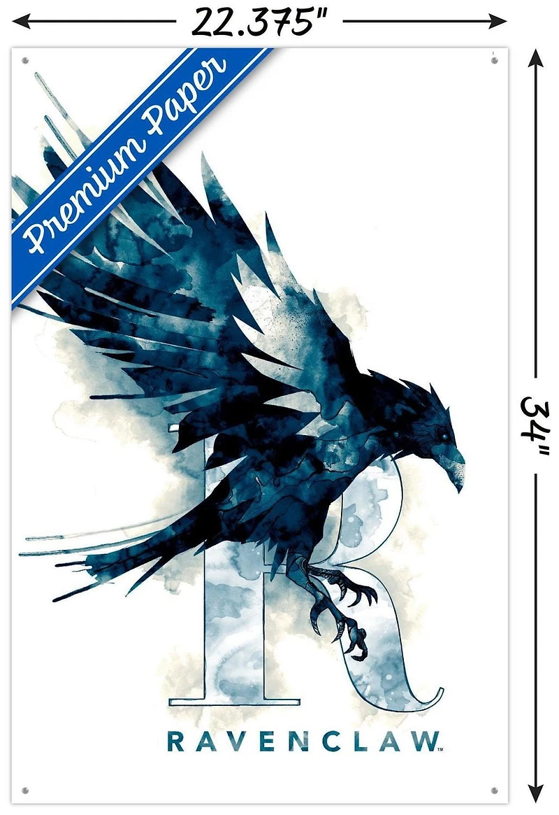 The Wizarding World: Harry Potter - Ravenclaw Illustrated House Logo Wall Poster