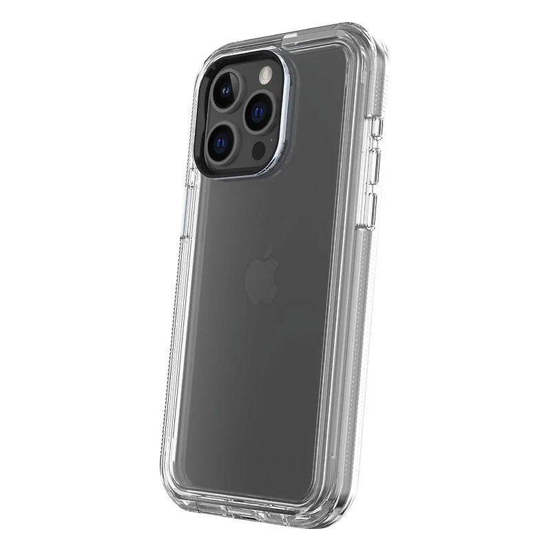 onn. iPhone 15 Pro Rugged Phone Case with Holster and 360˚ Rotating Clip, Antimicrobial, 21 ft. Drop Protection