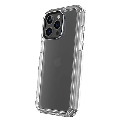onn. iPhone 15 Pro Rugged Phone Case with Holster and 360˚ Rotating Clip, Antimicrobial, 21 ft. Drop Protection