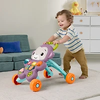 Fisher-Price Learn With Me Purple Monkey Walker Baby Learning Toy with Music & Lights