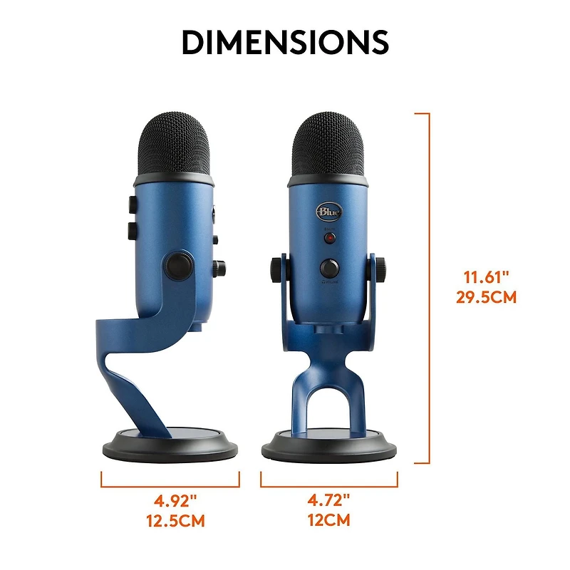 Blue Yeti Micro USB pour PC - Midnight Blue