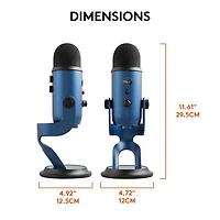Blue Yeti Micro USB pour PC - Midnight Blue