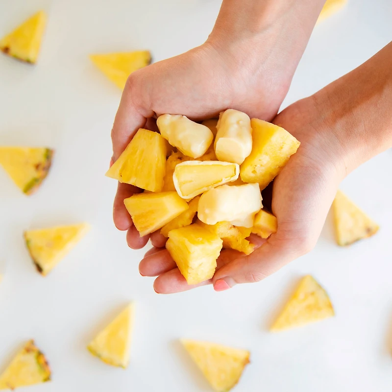 TruFru Pina Colada 6oz Nature's Pineapple Frozen Fresh in White Chocolate & Coconut