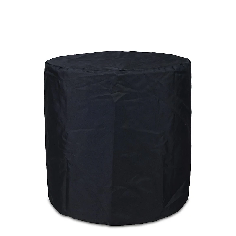 Aegean 24" Round Steel Propane Fire Pit Table with Hidden Tank