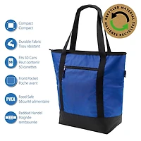 Ozark Trail Tote Cooler Bag, Blue Color, 50 Can Capacity, Great for School, Work, Camping or Picnics., 50 Can Cooler Tote